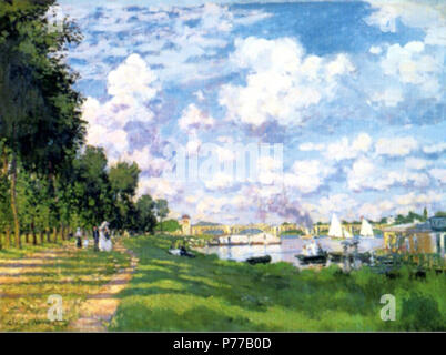 . Le Bassin d'Argenteuil. Englisch: in Computer am 1. Mai 2010 gescannt. . 1872 27 Claude Monet" am Yachthafen in Argenteuil" 1872 Stockfoto