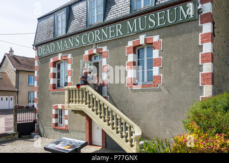 Dead Man's Ecke Museum, WW2 Museum in Saint-Côme-du-Mont, Saint-Lô, Normandie, Frankreich Stockfoto