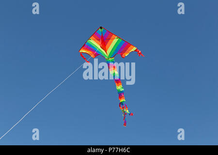 Kite am Strand, Wustrow, Fischland, Mecklenburg-Vorpommern, Deutschland Stockfoto