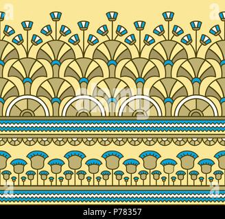 Ägyptischer Schmuck. Ägyptischen Muster. Nahtlose Muster im ägyptischen Stil. Vector Illustration Stock Vektor