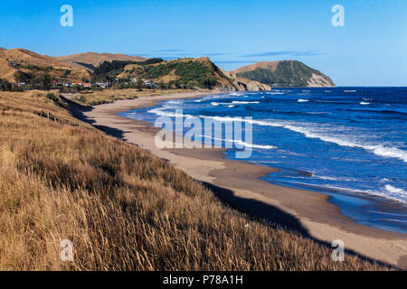 Malerischer Blick auf Wainui Beach, Gisborne, Neuseeland Stockfoto