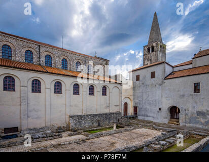 Euphrasius-basilika, UNESCO-Weltkulturerbe, Porec, Istrien, Kroatien, Europa Stockfoto