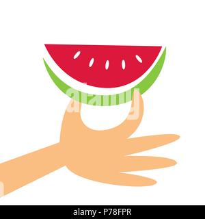 Wassermelone slice Symbol Stock Vektor