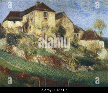 Arbeiten von Henri Martin. Vor 1942 40 Martin-Landschaft-mit-Haus Stockfoto