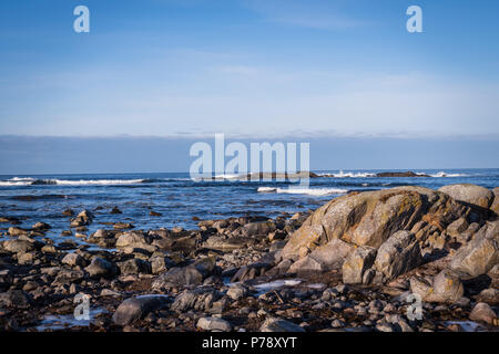 Sonnigen Strand auf den Lofoten - Norwegen Stockfoto