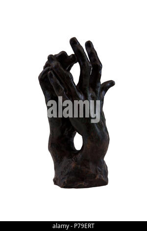 Español: Auguste Rodin, Estudio para Manos. Siglo XIX. 15 x 7 x 9 cm, Bronze Patinado. Inv. 7766. 20. Juni 2015 9 Estudio para Manos - Auguste Rodin Stockfoto