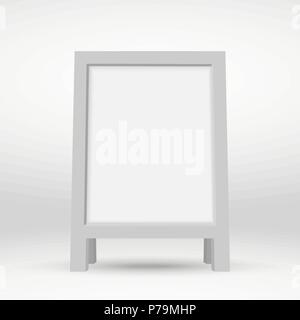 Holz- leere Straße sandwich Board Stock Vektor