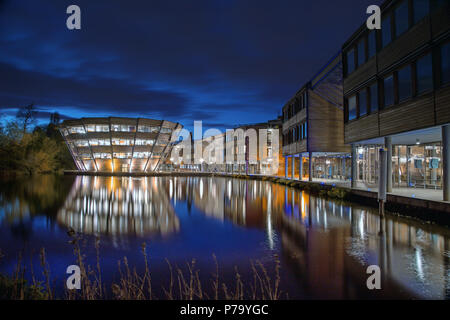 Sir Harry und Lady Djanogly Learning Resource Center Library auf der Jubilee Campus der Universität Nottingham, England, UK, EU, Europa Stockfoto