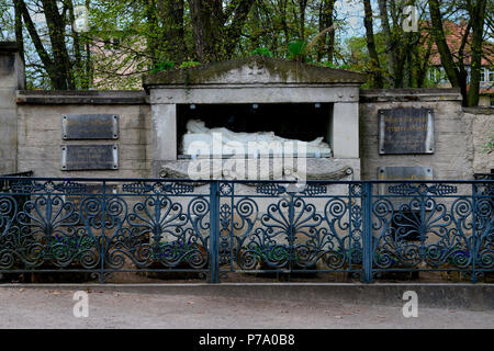 Grabstaette der Familie Goethe, historischer Friedhof, Weimar, Thüringen, Deutschland, Europa Stockfoto