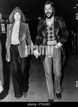 Eric Clapton, pattie Boyd, London 1974 Stockfoto