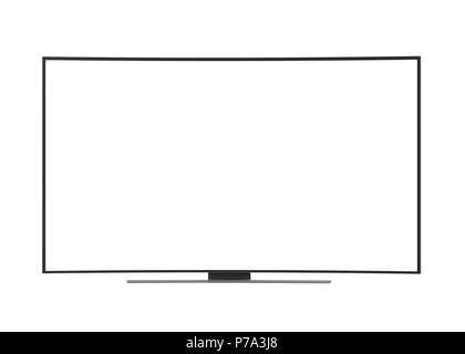 Tv-Bildschirm isoliert Stockfoto