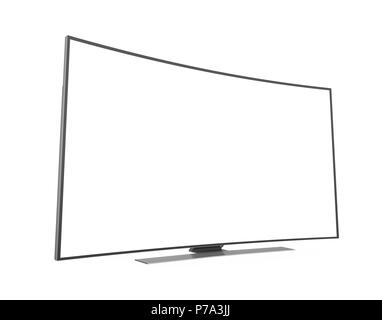 Tv-Bildschirm isoliert Stockfoto