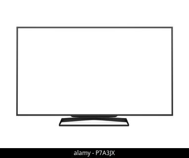 Tv-Bildschirm isoliert Stockfoto