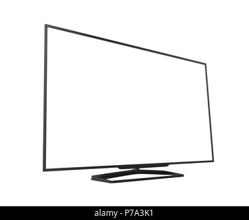 Tv-Bildschirm isoliert Stockfoto