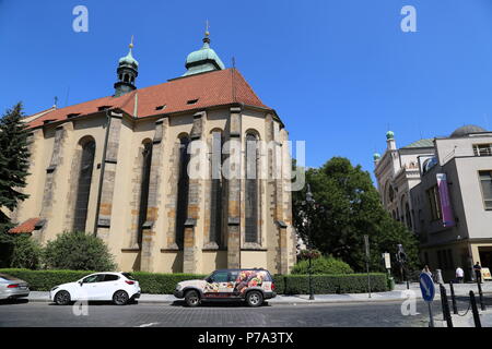 Kirche des Heiligen Geistes, Dušní, Josefov (das Jüdische Viertel), Prag, Tschechien (Tschechische Republik), Europa Stockfoto