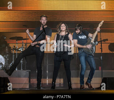 Lady Antebellum im Konzert Stockfoto