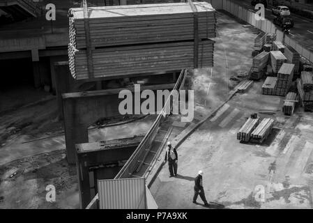 La Défense, Paris. Baustelle Stockfoto