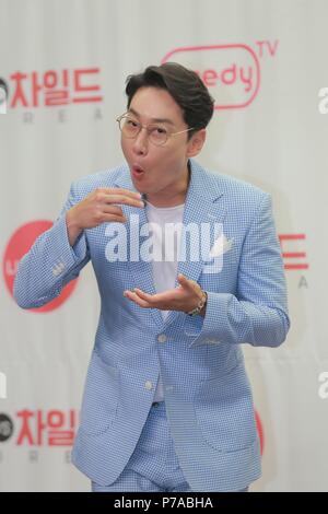 Seoul, Korea. 04. Juli 2018. Hui Jae Lee Mun-Se-yun, Girl's Day Park So Jin nahmen an der Produktion der TV-Show "VS Kind Korea" in Seoul, Korea am 04. Juli 2018. (China und Korea Rechte) Credit: TopPhoto/Alamy leben Nachrichten Stockfoto