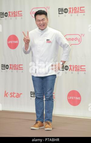Seoul, Korea. 04. Juli 2018. Hui Jae Lee Mun-Se-yun, Girl's Day Park So Jin nahmen an der Produktion der TV-Show "VS Kind Korea" in Seoul, Korea am 04. Juli 2018. (China und Korea Rechte) Credit: TopPhoto/Alamy leben Nachrichten Stockfoto