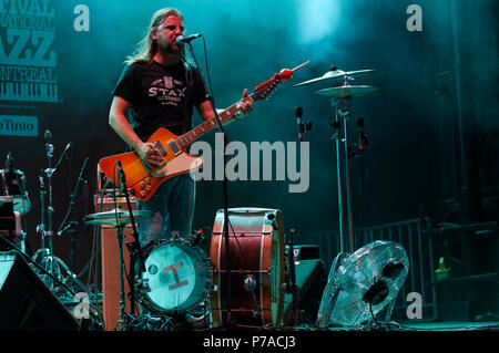 Steve Hill führt auf dem Montreal Jazz Festival Stockfoto