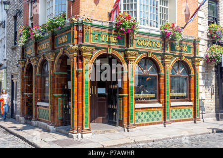 Die Quays Bar, Temple Bar, Dublin, Provinz Leinster, Republik von Irland Stockfoto