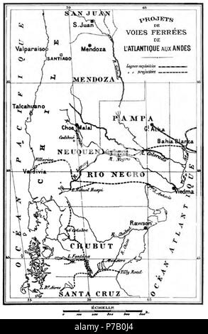 58 Moreno - Reconnaissance de la région andine, 1897, PL. 42 Stockfoto