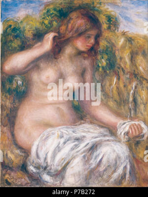 . Die Frau, die durch Frühjahr 1914 63 Pierre-Auguste Renoir - die Frau, die durch die Feder - Stockfoto