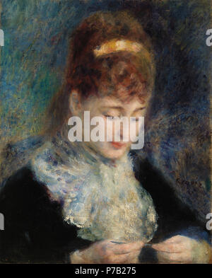 . Frau Häkeln (Femme faisant du Häkeln) N/A 63 Pierre-Auguste Renoir - Frau Häkeln (Femme faisant du Häkeln) - BF 108 - Barnes Foundation Stockfoto