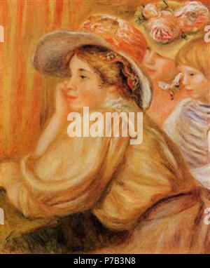 Die Arbeit von Pierre-Auguste Renoir. Vor 1919 68 Renoir-coco-und-zwei-bediensteten PinterestLarge-1910.jpg! Stockfoto