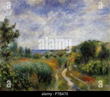Die Arbeit von Pierre-Auguste Renoir. Vor 1919 69 Renoir - Landschaft - in der Nähe - essoyes-1892.jpg! PinterestLarge Stockfoto