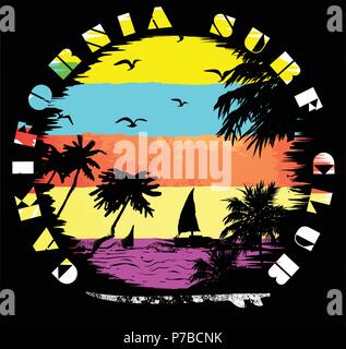 Kalifornien Typografie, t-shirt, Grafiken, Poster, Banner, Flyer, Print, Postkarte Stock Vektor