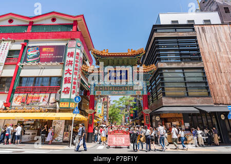 China Town, Naka-Ku, Yokohama City, Präfektur Kanagawa, Japan Stockfoto