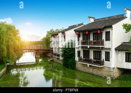 Wuzhen, einer berühmten Stadt in China. Stockfoto