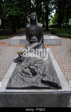 Denkmal für die Opfer von Katyn (Pomnik Ofiar Zbrodni Katyńskiej) Wroclaw, Polen, Juni 2018 Stockfoto