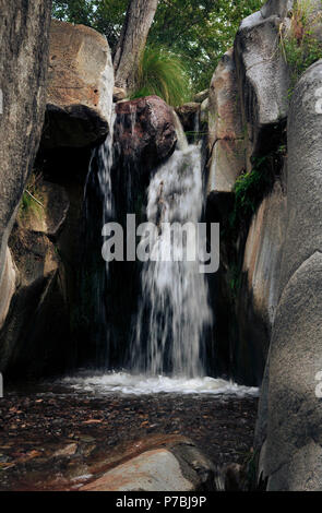 Madera Creek fließt saisonal und ist durch Ablauf in Madera Canyon der Santa Rita Mountains, ein Sky Island im Coronado National Forest, Sonoran zugeführt Stockfoto