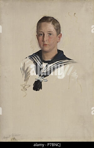 84 William Pape - portraitstudie August Wilhelm Prinz von Preußen. Studie zu dm Grafik "Konfirmation des Kronprinzen Wilhelm und des Prinzen Heinrich"-BG-M 4705-91 - Berlinische Galerie Stockfoto