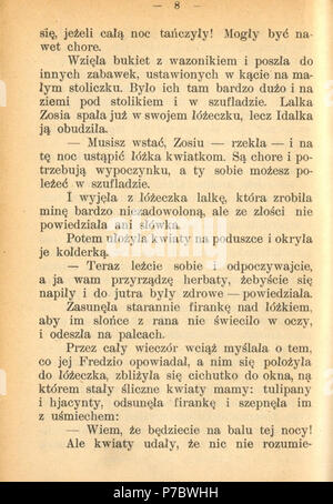 . Kwiaty Idalki. Englisch: Buch Polski: ksika. N/A 186 PL Hans Christian Andersen-Kwiaty Idalki 12. Stockfoto