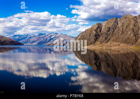 Malerischer Blick auf Lake Hawea, Neuseeland Stockfoto