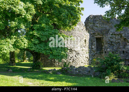 Alte Inverlochy Castle in der Nähe von Fort William. Stockfoto