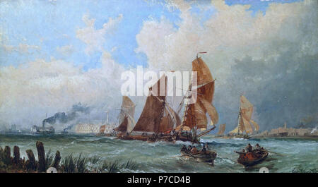 Moore Claude Thomas Stanfield - Schiffe in Portsmouth Harbour Stockfoto