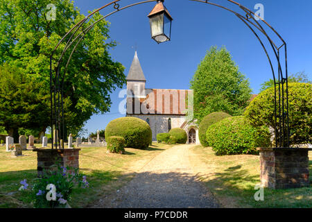 St. Peter und Paul Kirche in Exton, Hampshire, Großbritannien Stockfoto