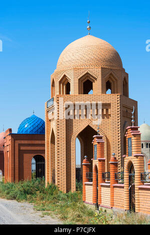 Muslimischen Friedhof, Sati Dorf, Tien-Shan-Gebirge, Kasachstan Stockfoto