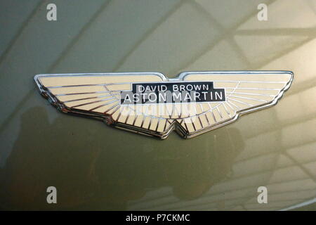 Classic Car emblem Aston Martin, David Brown Stockfoto