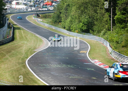 Race Track, Nürburgring, Nordschleife, Eifel, Rheinland-Pfalz, Deutschland, Europa Stockfoto