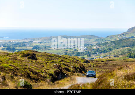 Allgemeine Ansicht mit Copyspace von Dar Es Salaam, County Donegal, Irland Stockfoto