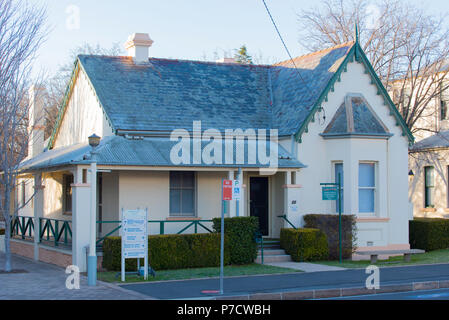Stafford Cottage in Bendooley St, Bowral home zu den Highlands Community Center. Stockfoto