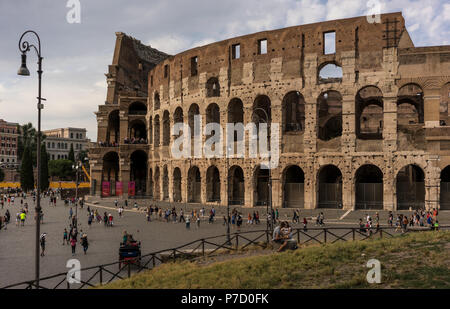 Das Kolosseum, dem größten Amphitheater, das jemals gebaut wurde. Stockfoto