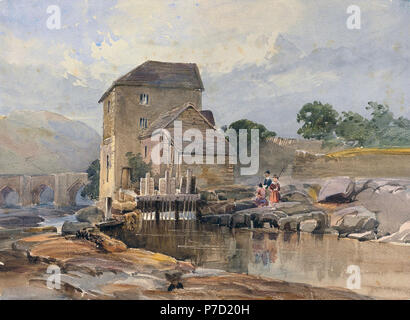 Muller William James - die Brücke von Llangollen Stockfoto