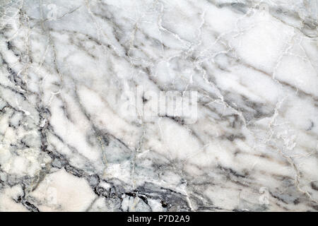 Grau und Blau Marmor Textur mit natürlichen Muster für den Hintergrund oder Design Kunst arbeiten. Stockfoto