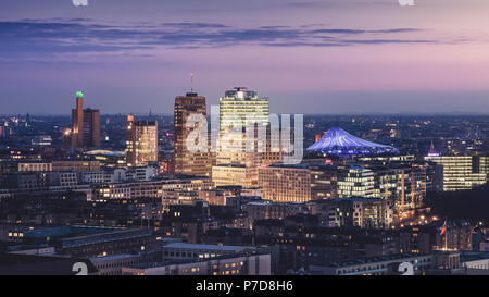 Potsdamer Platz in Berlin von oben, Berlin, Deutschland Stockfoto